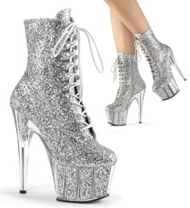 Pleaser Bottines ADORE-1020G Argent Paillettes EU-35/US-5