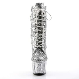 Pleaser Bottines ADORE-1020G Argent Paillettes EU-35/US-5