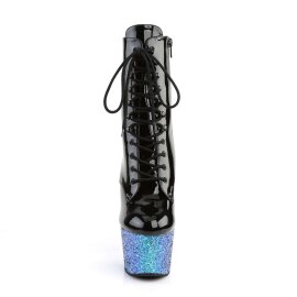 Pleaser Bottines ADORE-1020LG Noir Bleu Paillettes...