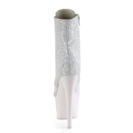 Pleaser Bottines ADORE-1020LG Néon Blanc Multi Paillettes EU-38/US-8