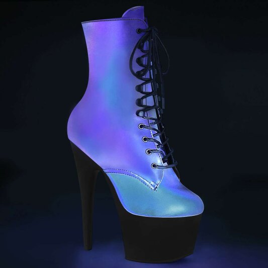 Pleaser Bottines ADORE-1020REFL Vert Noir Multi Réfléchissant EU-35/US-5