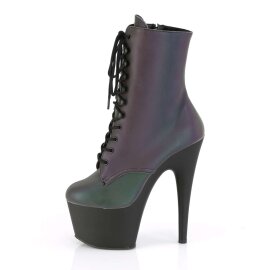 Pleaser Bottines ADORE-1020REFL Vert Noir Multi Réfléchissant EU-35/US-5