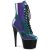 Pleaser Bottines ADORE-1020SHG Violet-Vert/Noir EU-37/US-7
