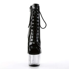 Pleaser Bottines ADORE-1021 Noir Transparent EU-36/US-6