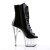Pleaser Bottines ADORE-1021 Noir Transparent EU-39/US-9