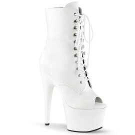 Pleaser Bottines ADORE-1021 Blanc EU-38/US-8