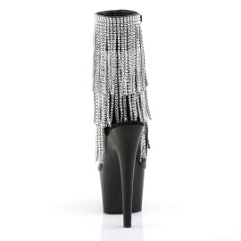 Pleaser Bottines ADORE-1024RSF Noir Argent EU-38/US-8
