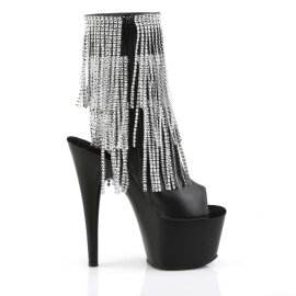 Pleaser Bottines ADORE-1024RSF Noir Argent EU-38/US-8