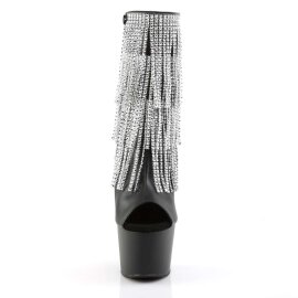 Pleaser Bottines ADORE-1024RSF Noir Argent EU-39/US-9