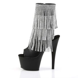 Pleaser Bottines ADORE-1024RSF Noir Argent EU-39/US-9