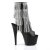 Pleaser Bottines ADORE-1024RSF Noir Argent EU-39/US-9