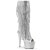 Pleaser Bottes ADORE-2024RSF Argent Métallique Strass EU-35/US-5