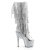 Pleaser Bottes ADORE-2024RSF Argent Métallique Strass EU-37/US-7