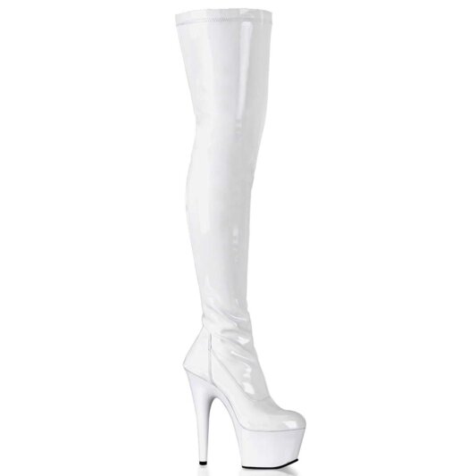 Pleaser Bottes cuissardes ADORE-3000 Blanc EU-35/US-5