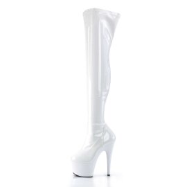 Pleaser Bottes cuissardes ADORE-3000 Blanc EU-37/US-7