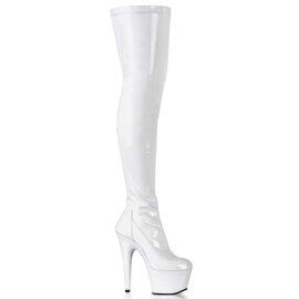 Pleaser Bottes cuissardes ADORE-3000 Blanc EU-38/US-8