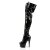 Pleaser Bottes cuissardes ADORE-3023 Noir EU-37/US-7