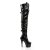 Pleaser Bottes cuissardes ADORE-3028 Noir EU-37/US-7