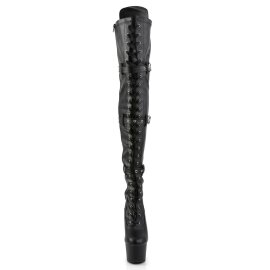 Pleaser Bottes cuissardes ADORE-3028 Noir EU-35/US-5