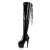 Pleaser Bottes cuissardes ADORE-3063 Noir EU-35/US-5