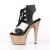 Pleaser Sandales ADORE-700-14LG Noir Or Multi Paillettes EU-35/US-5