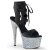 Pleaser Sandales ADORE-700-14LG Faux cuir Noir Strass Argent EU-35/US-5