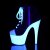 Pleaser Bottines ADORE-700SK-02 Noir Néon Blanc EU-35/US-5