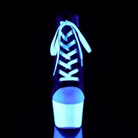 Pleaser Bottines ADORE-700SK-02 Noir Néon Blanc...