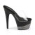Pleaser Mules ADORE-701-3 Transparent Noir Argent Strass EU-40/US-10