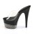 Pleaser Mules ADORE-701-3 Transparent Noir Argent Strass EU-37/US-7