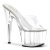 Pleaser Mules ADORE-701 Transparent Argent EU-37/US-7