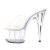Pleaser Mules ADORE-701 Transparent Argent EU-37/US-7