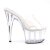 Pleaser Mules ADORE-701 Transparent Argent EU-37/US-7