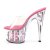Pleaser Mules ADORE-701FL Transparent Rose EU-37/US-7