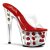 Pleaser Mules ADORE-701FL Transparent Rouge EU-35/US-5