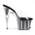 Pleaser Mules ADORE-701G Transparent Noir EU-35/US-5