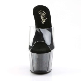Pleaser Mules ADORE-701G Transparent Noir EU-37/US-7