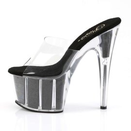Pleaser Mules ADORE-701G Transparent Noir EU-37/US-7