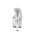 Pleaser Mules ADORE-701G Transparent Argent Paillettes EU-37/US-7