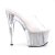 Pleaser Mules ADORE-701G Transparent Argent Paillettes EU-37/US-7