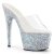 Pleaser Mules ADORE-701LG Transparent Argent Multi Paillettes EU-38/US-8