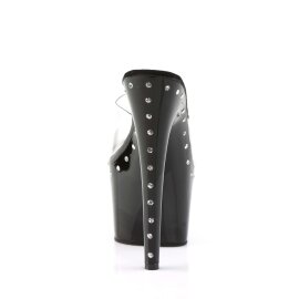 Pleaser Mules ADORE-701LS Transparent Noir EU-35/US-5