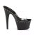 Pleaser Mules ADORE-701LS Transparent Noir EU-37/US-7