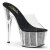 Pleaser Mules ADORE-701SRS Transparent Argent EU-35/US-5