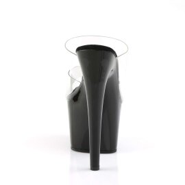 Pleaser Mules ADORE-702 Transparent Noir EU-37/US-7