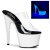 Pleaser Mules ADORE-702UV Transparent Néon Blanc EU-35/US-5