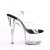 Pleaser Sandales ADORE-708 Transparent Noir EU-37/US-7