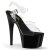 Pleaser Sandales ADORE-708 Transparent Noir EU-35/US-5