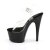 Pleaser Sandales ADORE-708 Transparent Noir EU-35/US-5