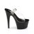 Pleaser Sandales ADORE-708 Transparent Noir EU-38/US-8